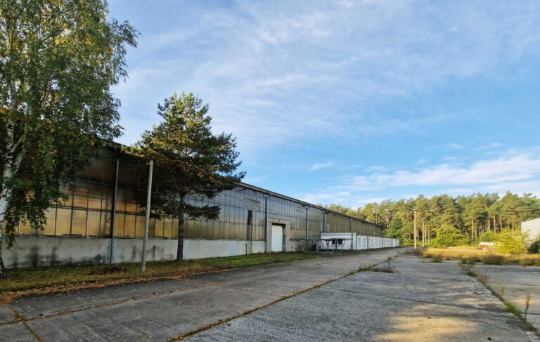 Außenansicht der Lagerhalle Nord